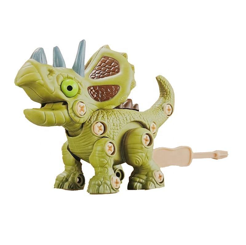 OEM 3D Screw Assembly Plastic Dinosaur Toys